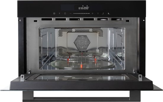 Inventum IMC3834GT - Inbouw combi-oven - Hetelucht - Magnetron - Grill - 34 liter - 38 cm hoog - Tot 220 graden - Zwart – foto 4