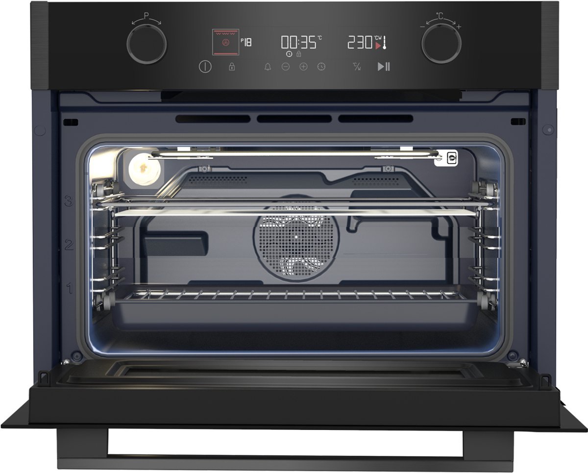 Grundig GEKW19400DX compacte oven met magnetronfuncties 45 cm, EEK A – foto 7