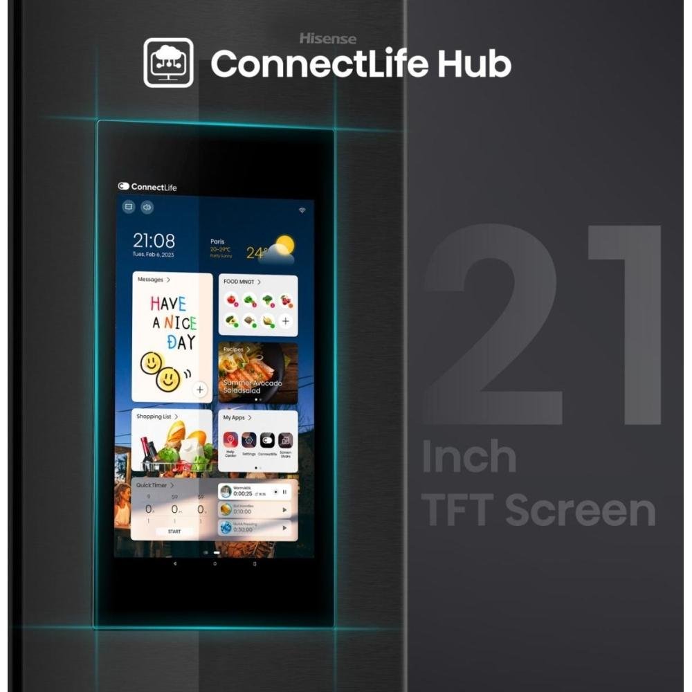 Hisense RS9P628GPFE  Amerikaanse Koelkast Zwart – 614 Liter – foto 4