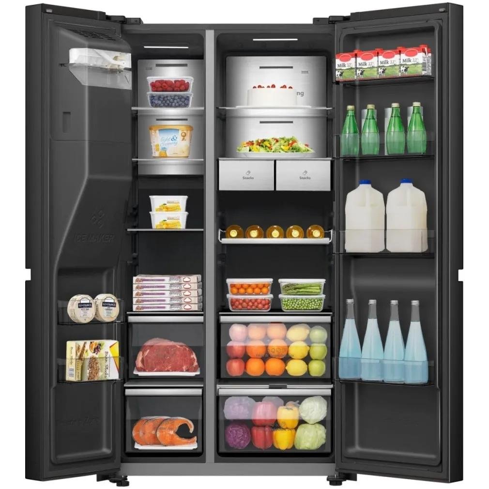 Hisense RS9P628GPFE  Amerikaanse Koelkast Zwart – 614 Liter – foto 3