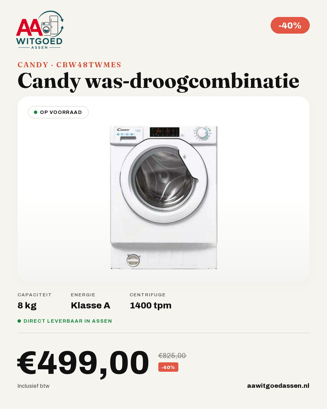 Productcard Candy CBW48TWMES