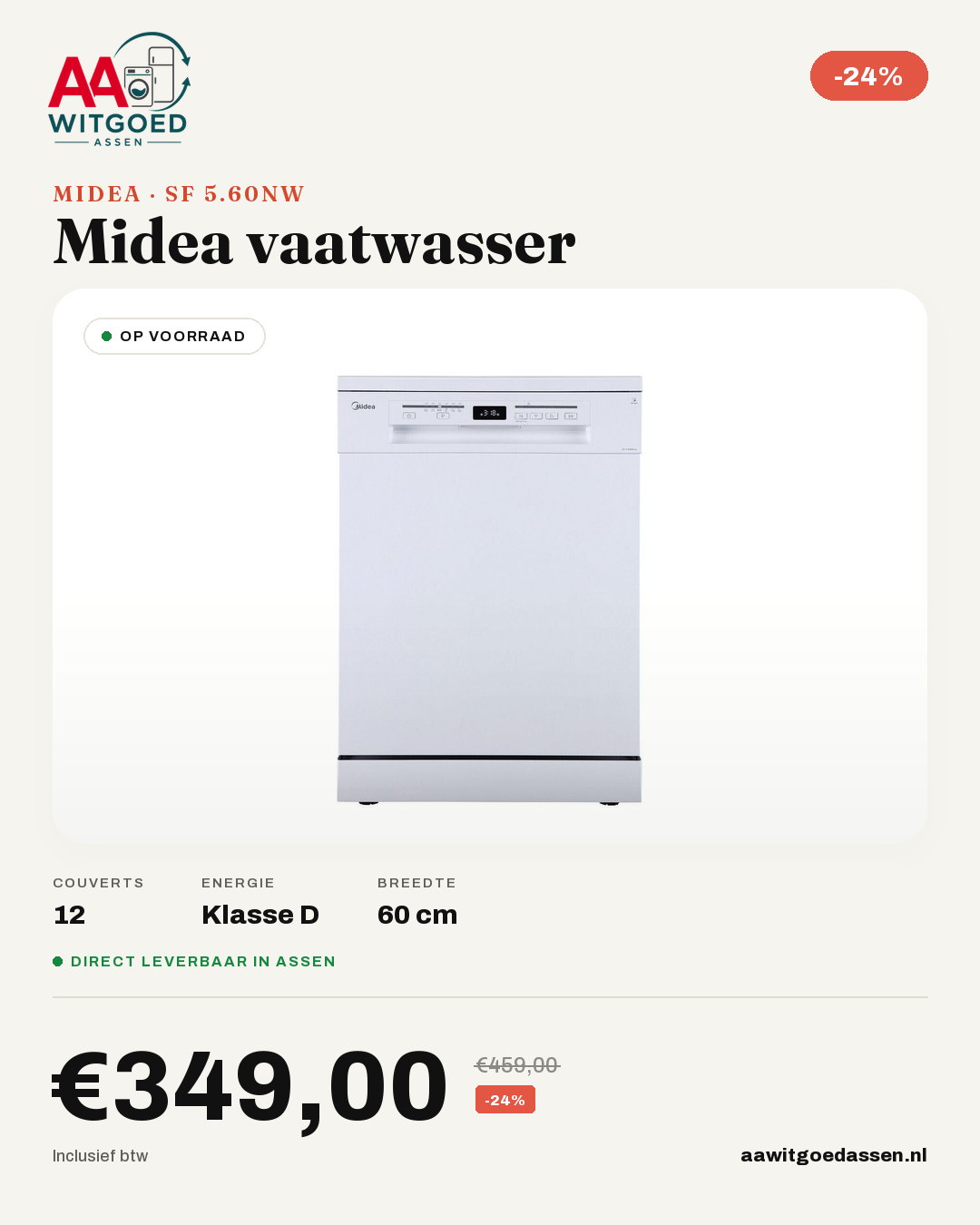 Productcard Midea SF 5.60NW