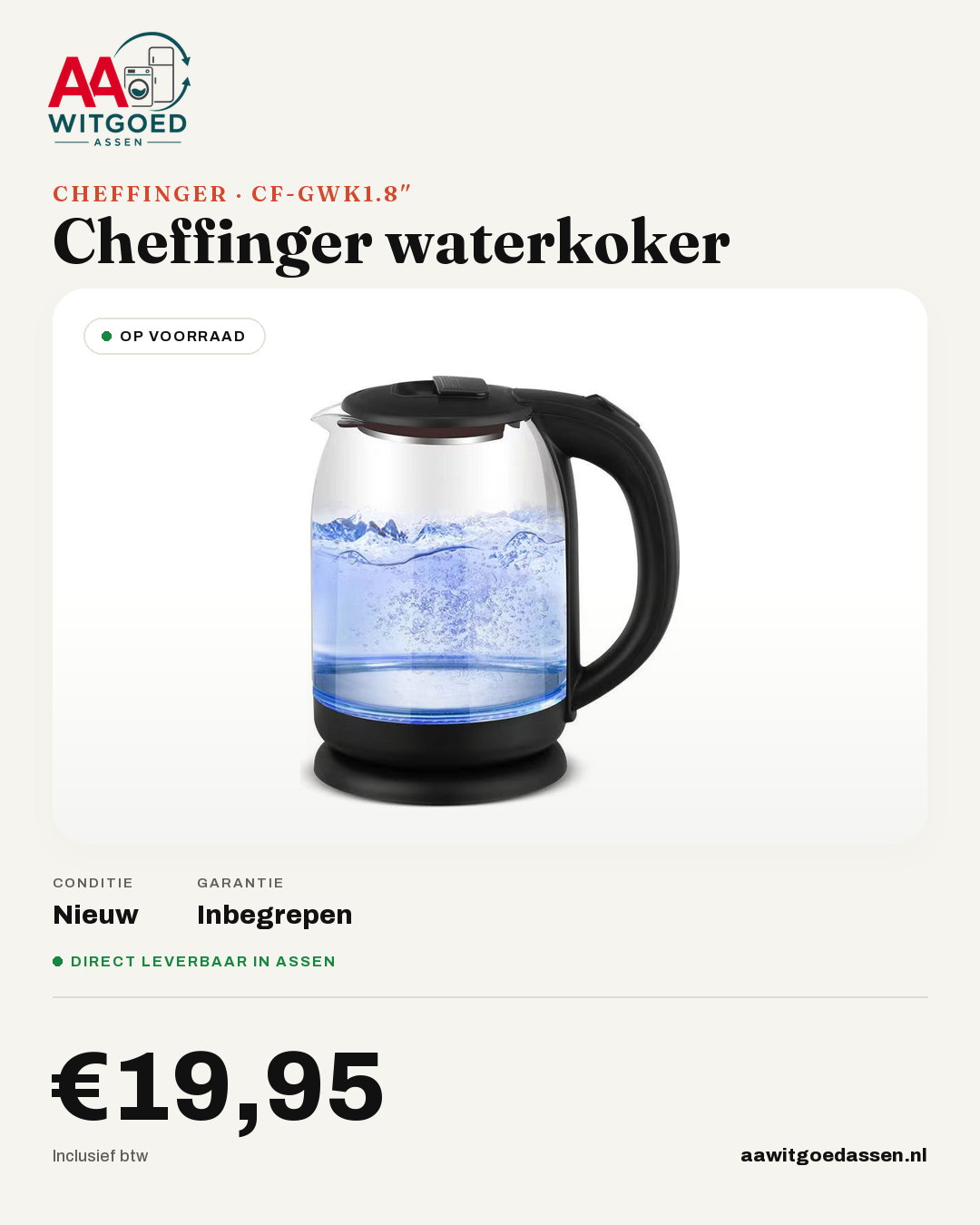 Productcard Cheffinger CF-GWK1.8″