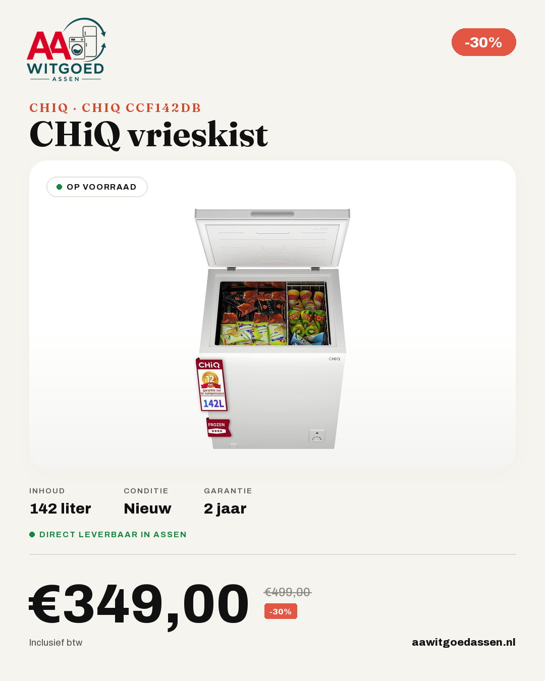 Productcard CHiQ CCF142DB