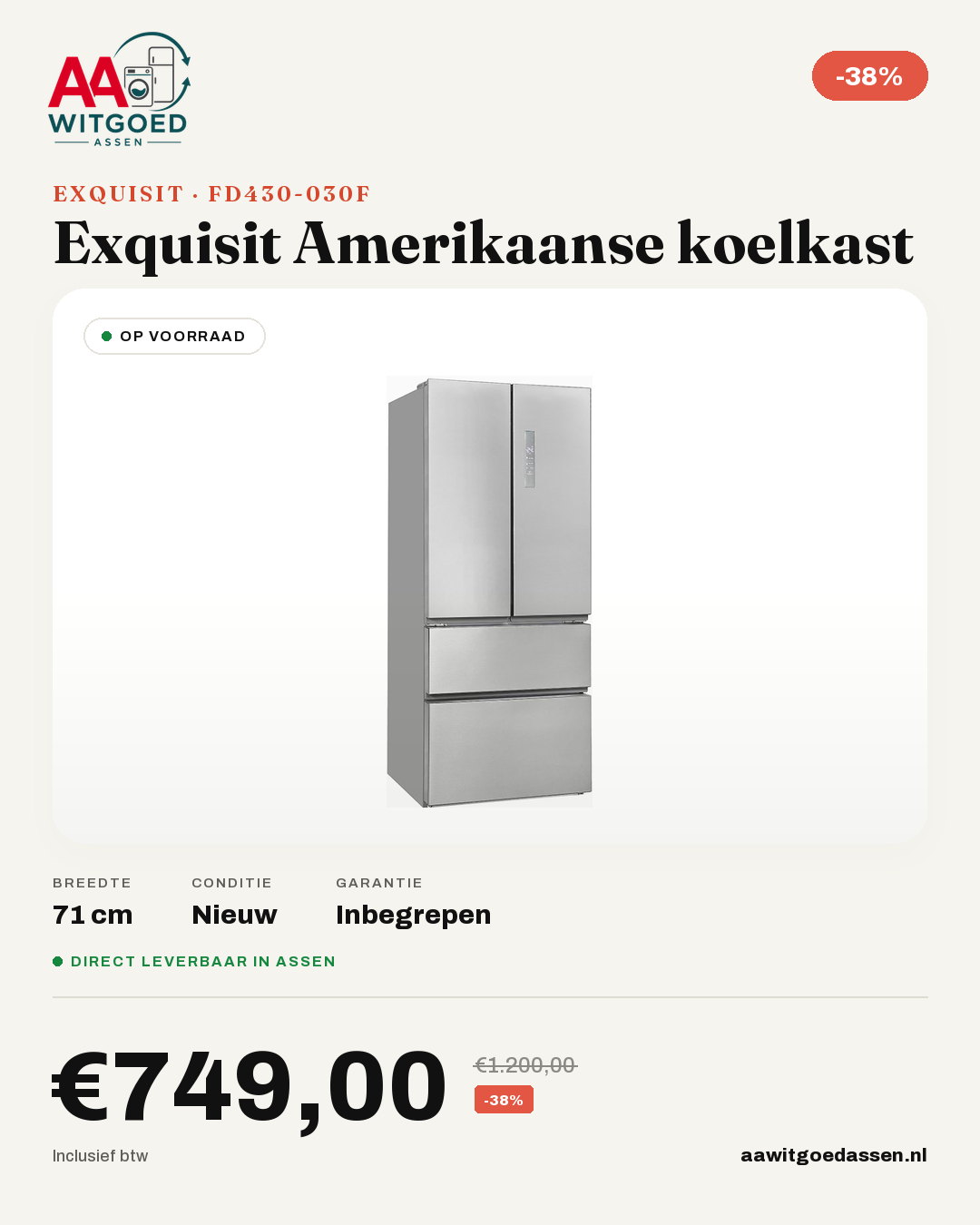 Productcard Exquisit FD430-030F
