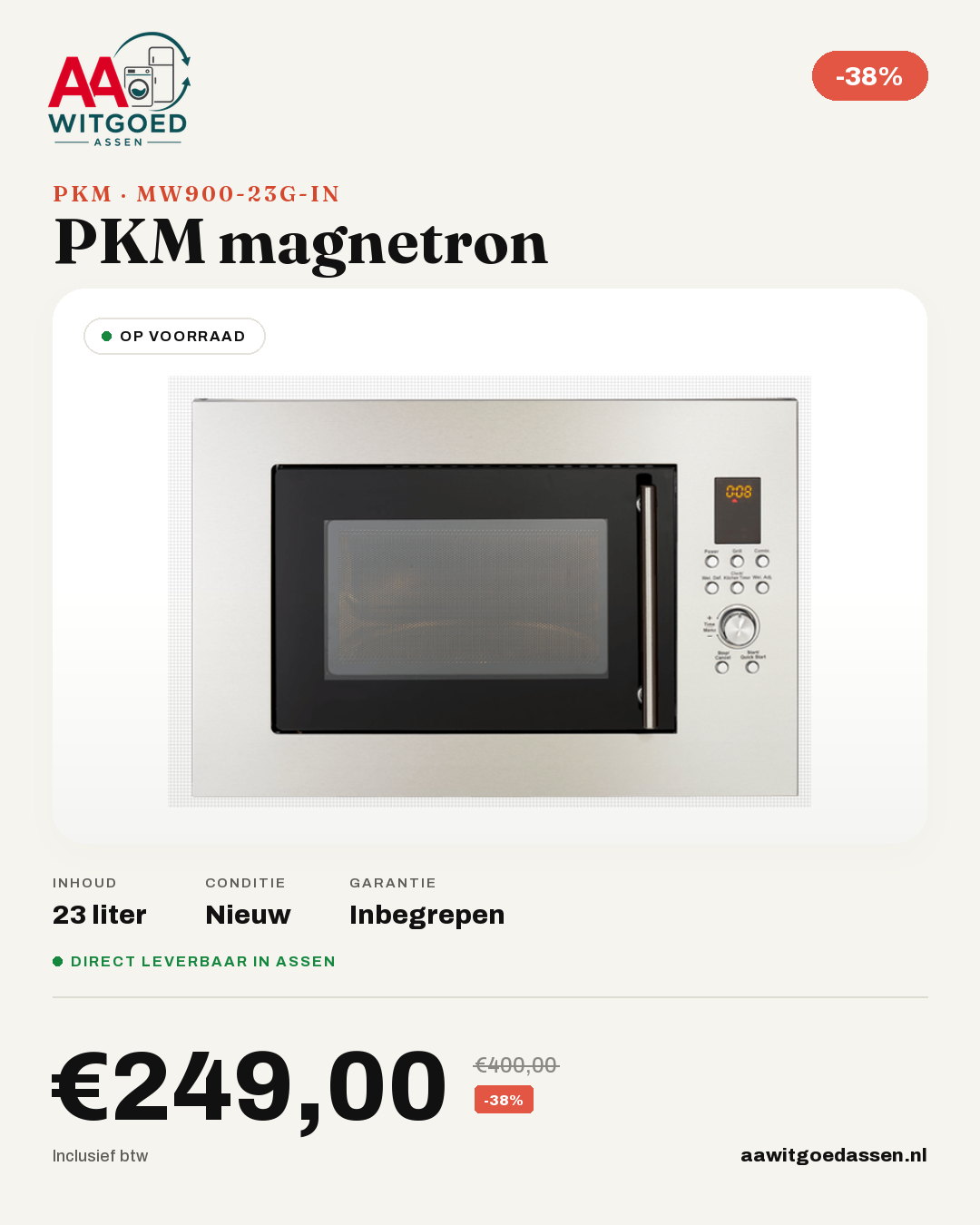 Productcard MW900-23G-IN