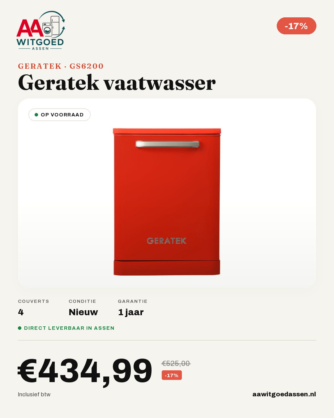 Productcard Geratek GS6200