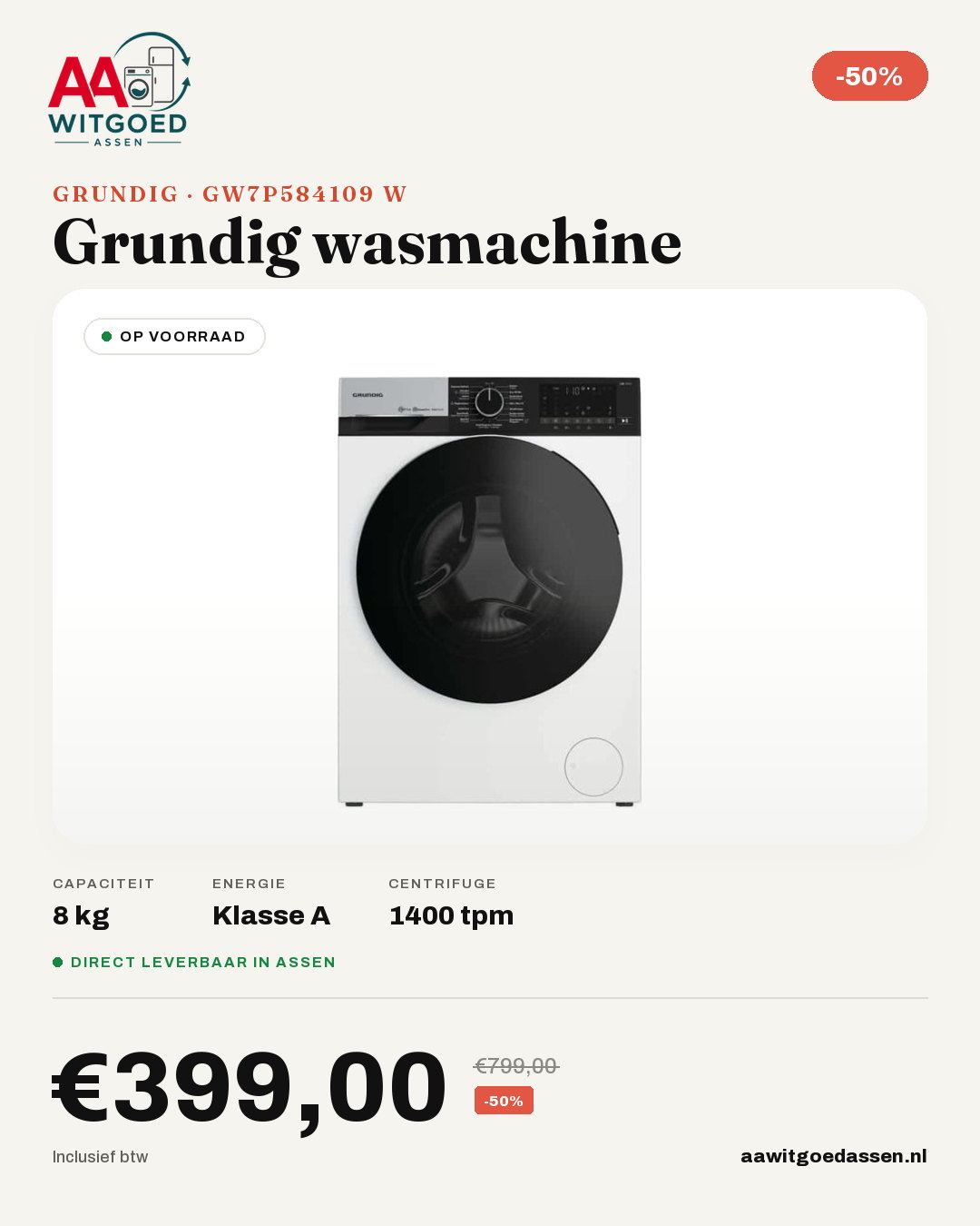 Productcard Grundig GW7P584109 W