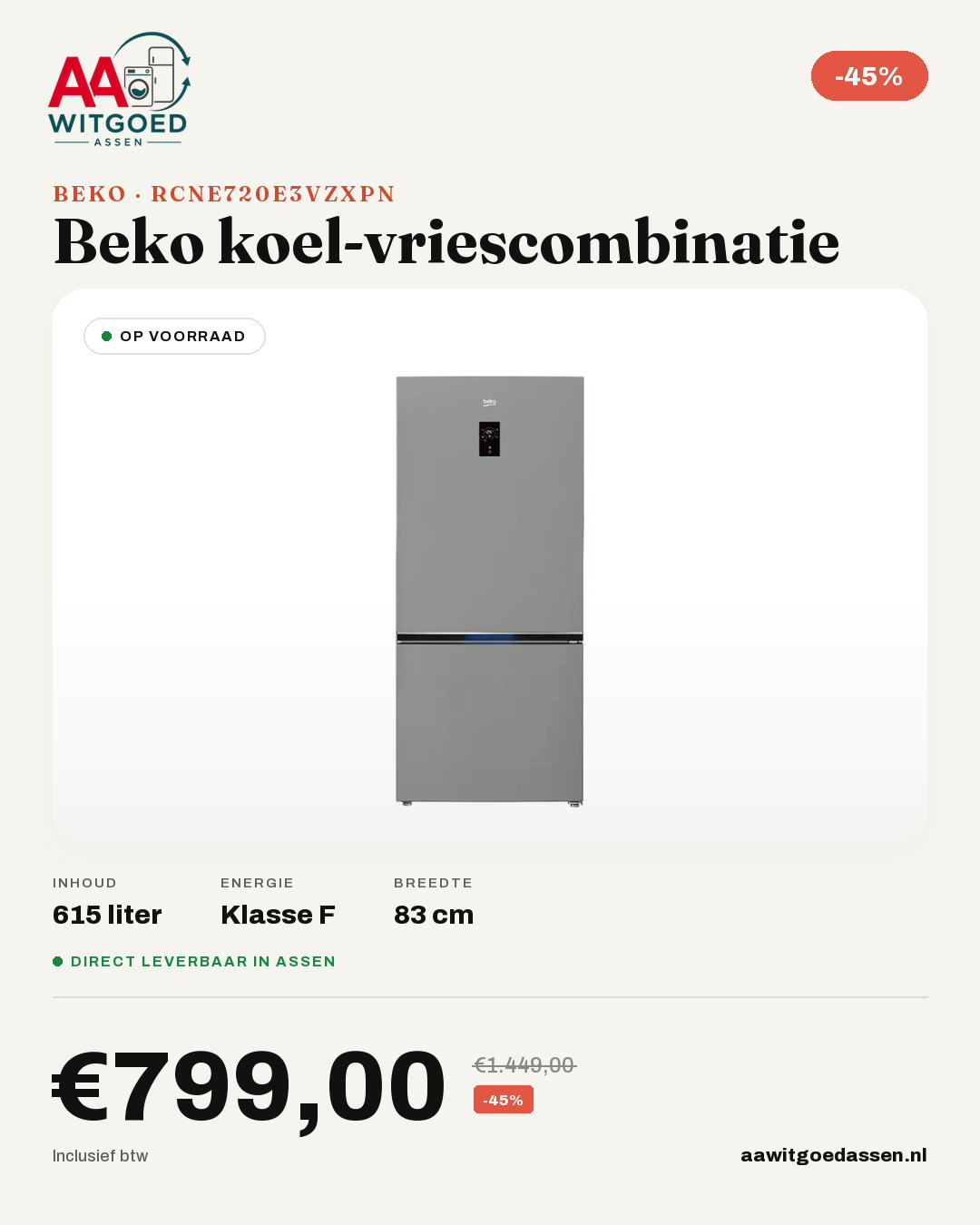 Productcard Beko RCNE720E3VZXPN