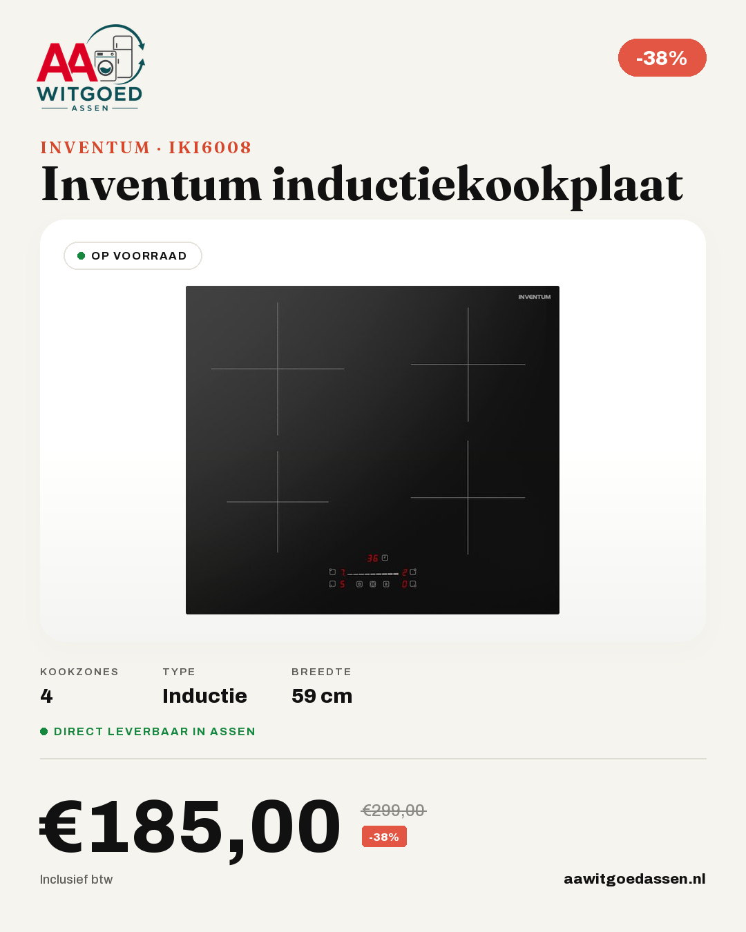 Productcard Inventum IKI6008