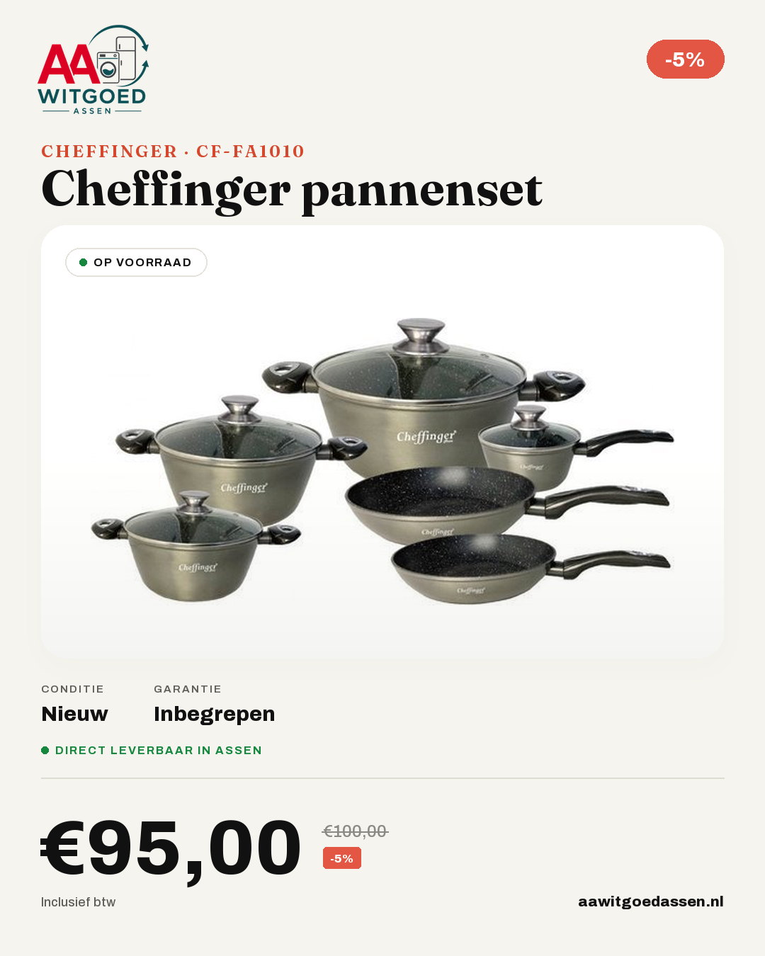 Productcard Cheffinger Cf-Fa1010