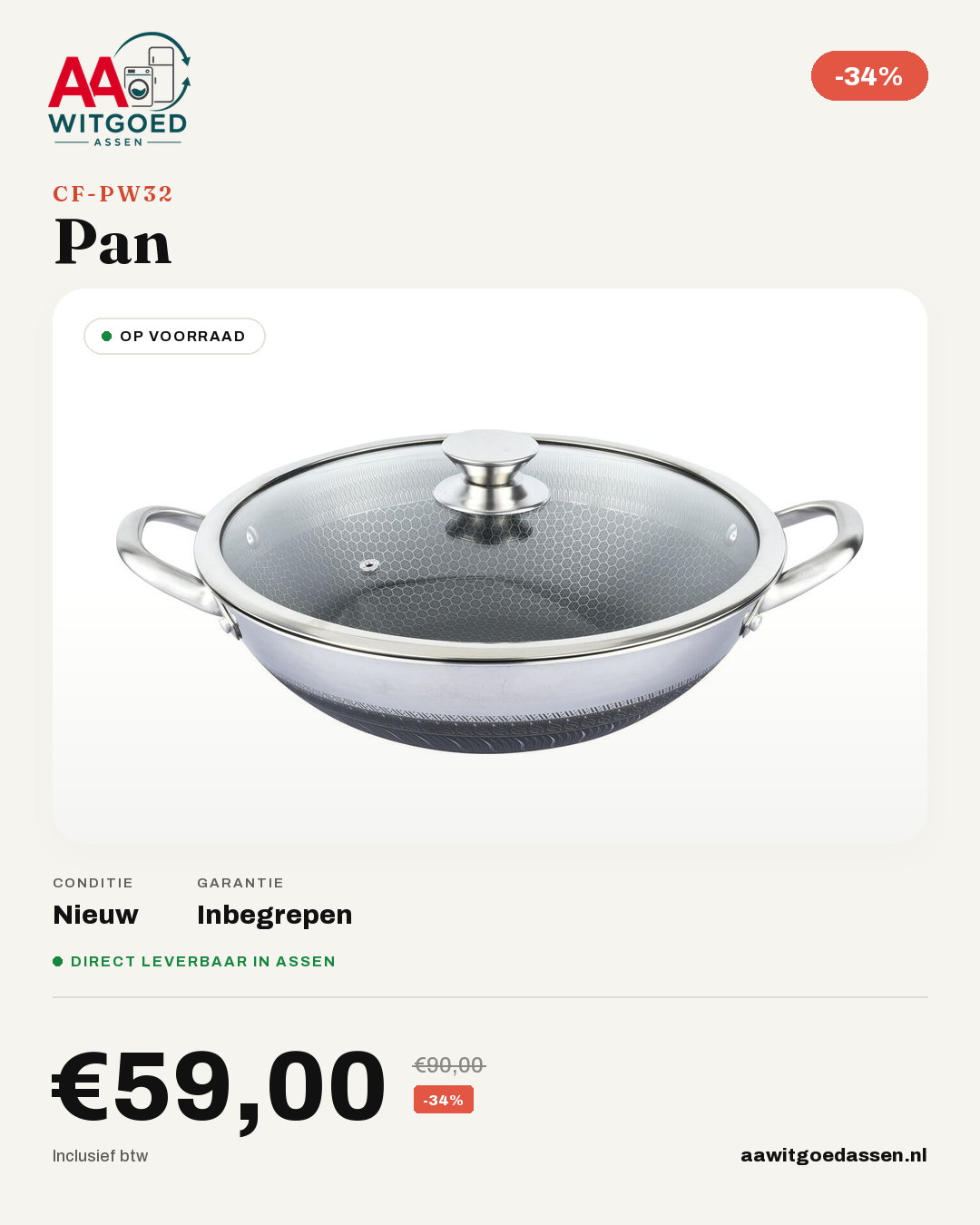 Productcard pan CF-PW32