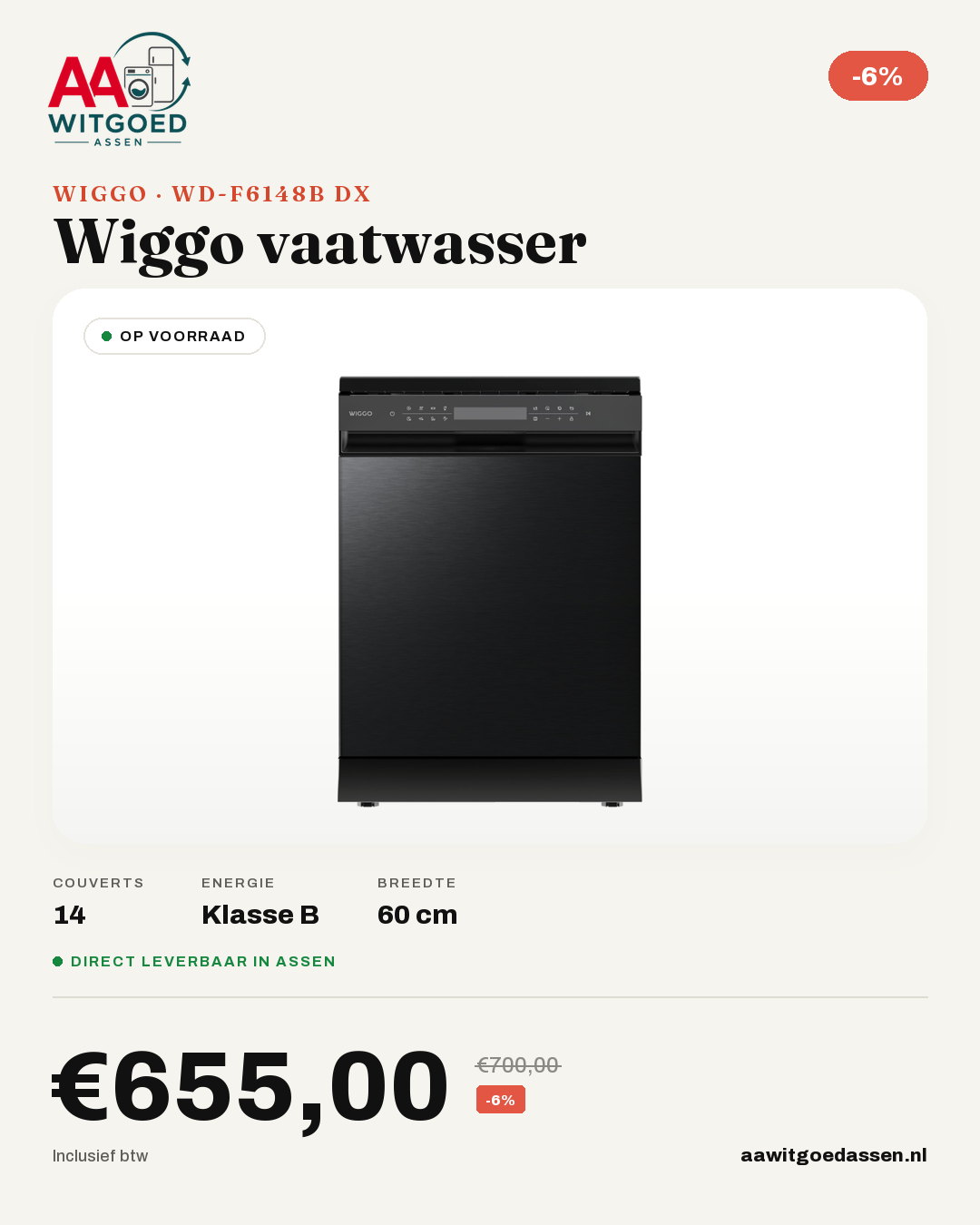 Productcard Wiggo WD-F6148B DX
