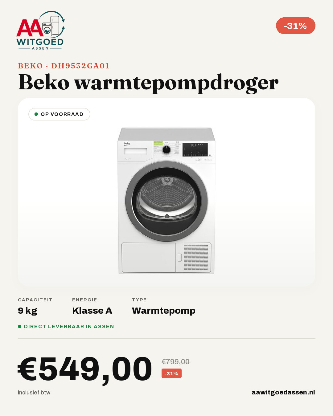 Productcard Beko DH9532GA01