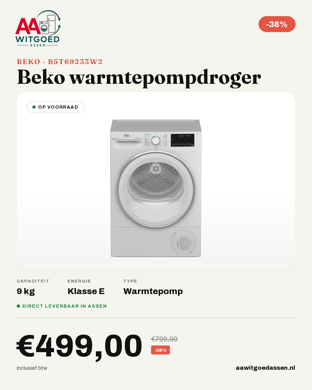 Productcard Beko B5T69233W2
