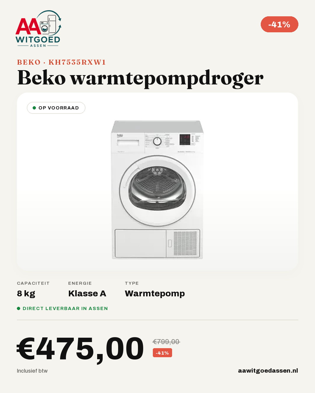Productcard Beko KH7535RXW1