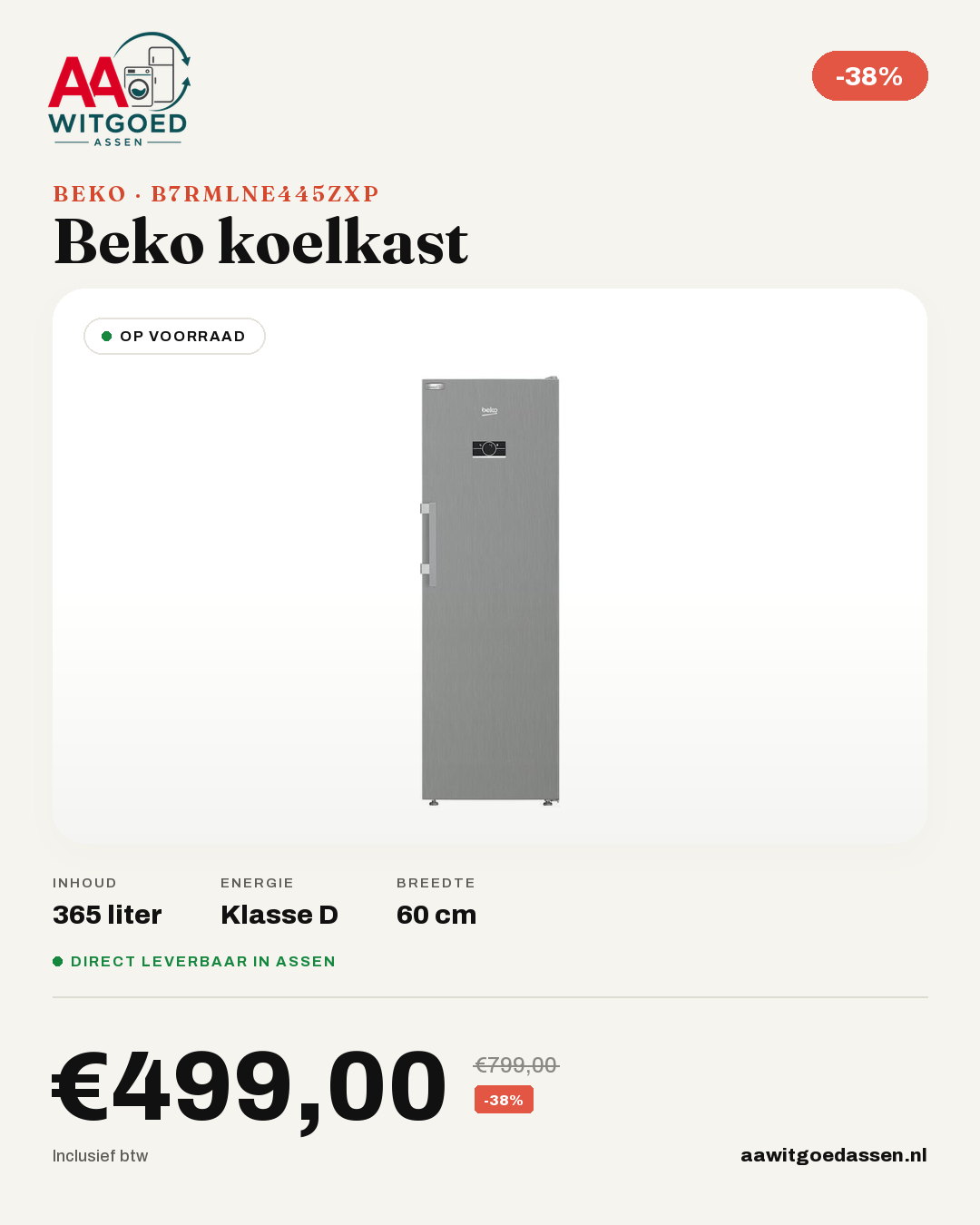 Productcard Beko B7RMLNE445ZXP