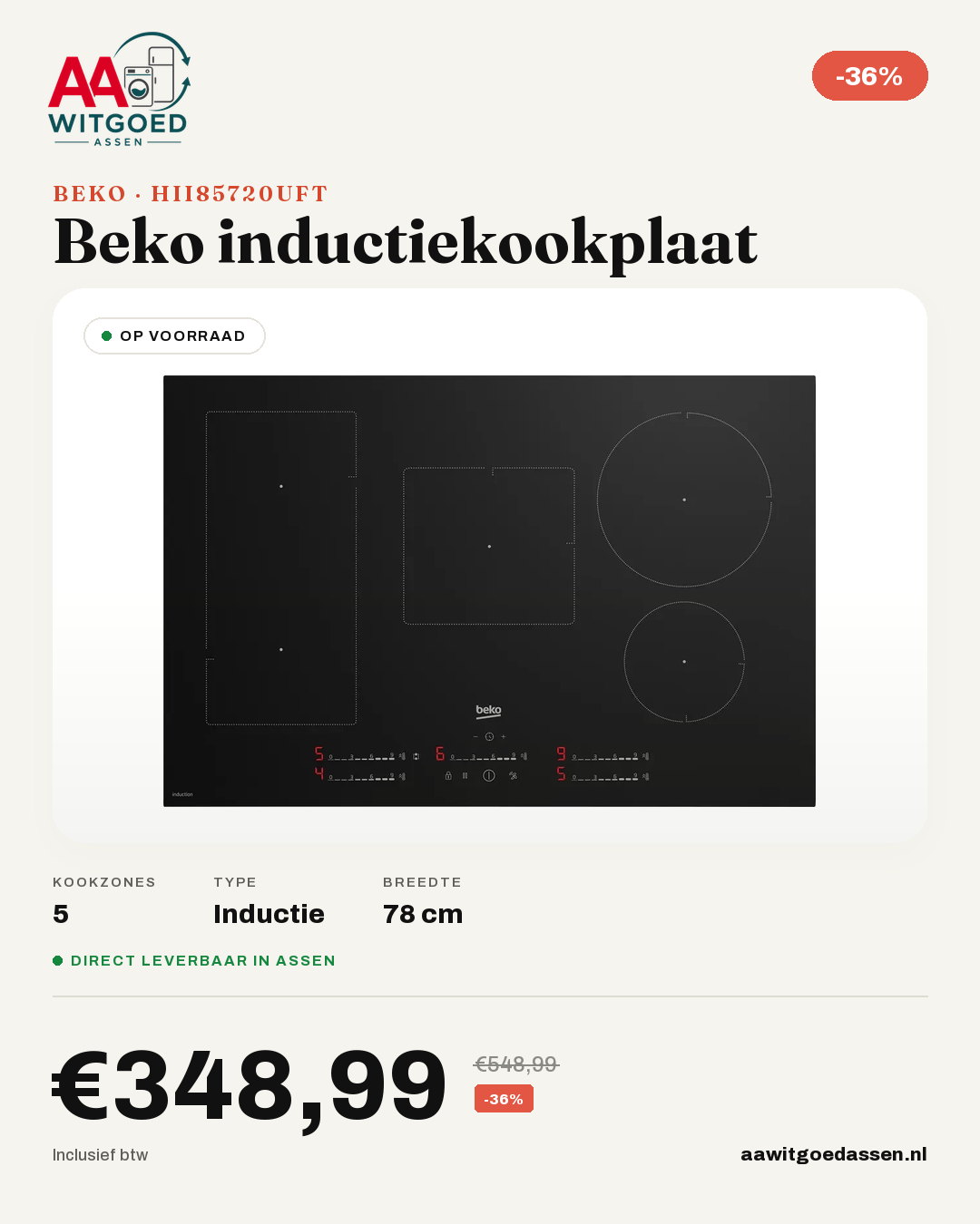 Productcard Beko HII85720UFT