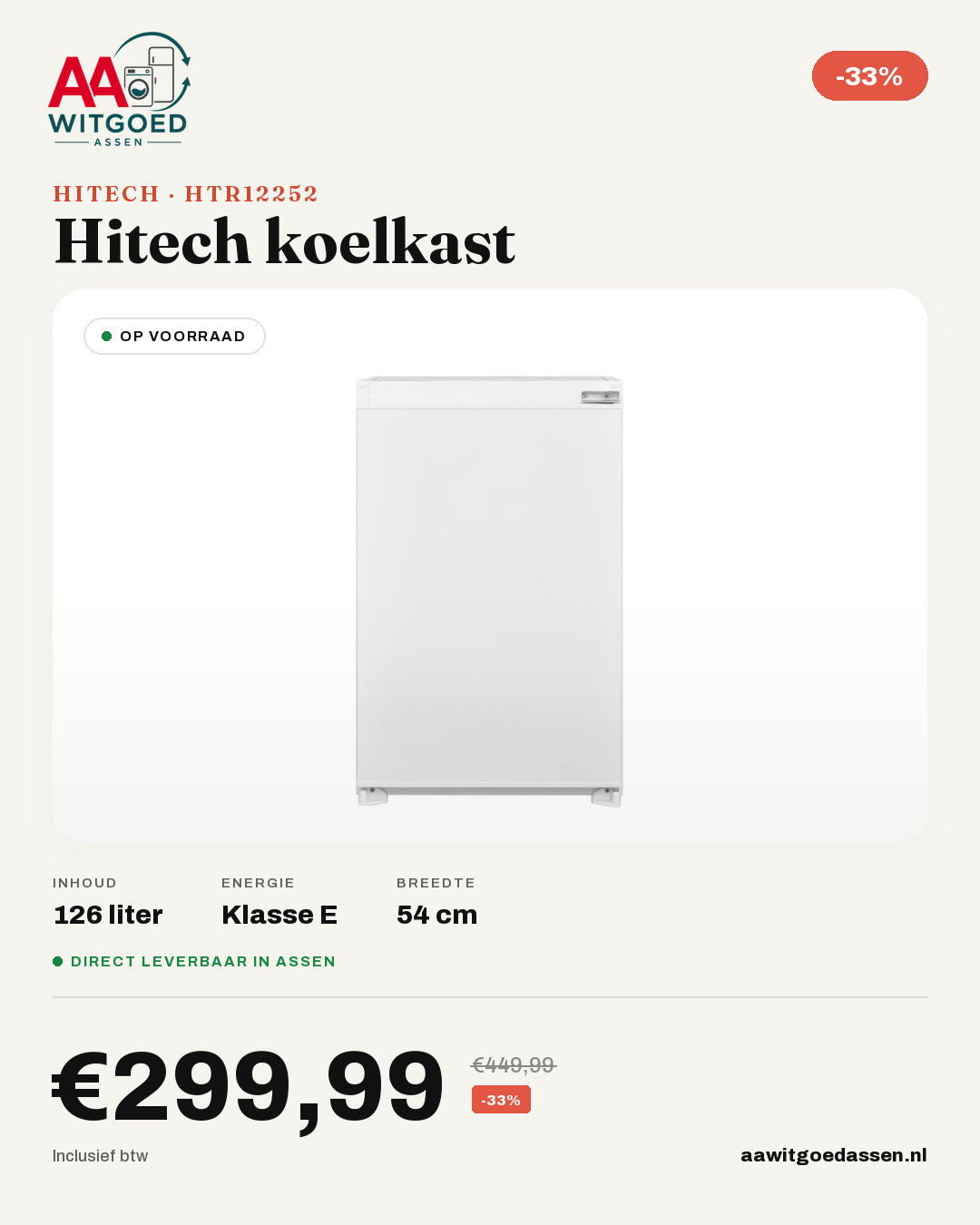 Productcard Hitech HTR12252