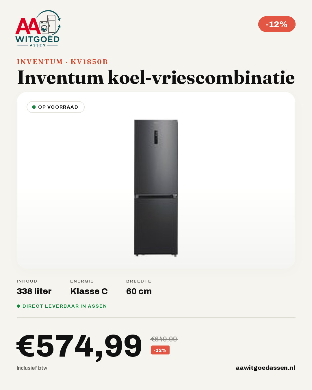 Productcard Inventum KV1850B