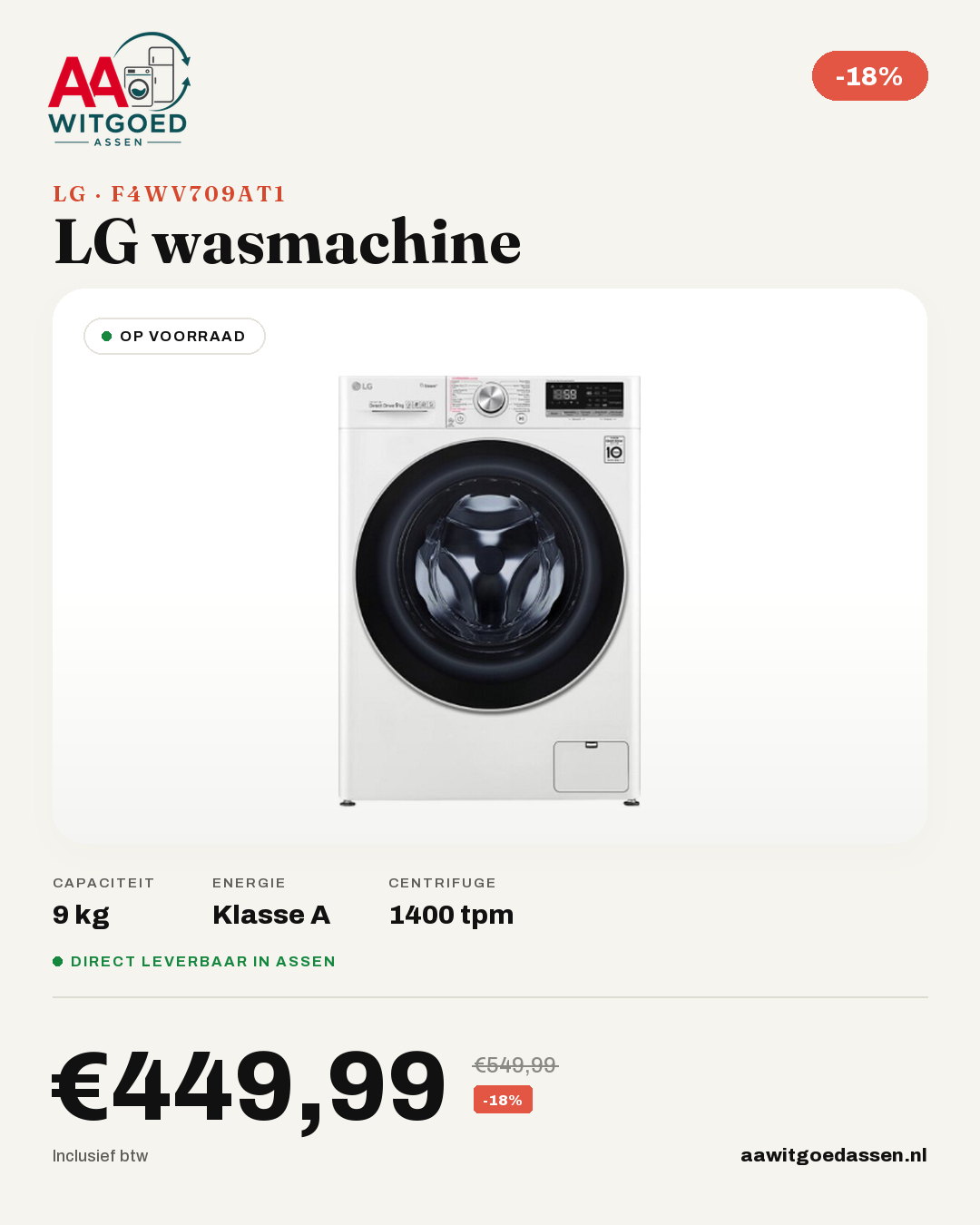 Productcard LG F4WV709AT1
