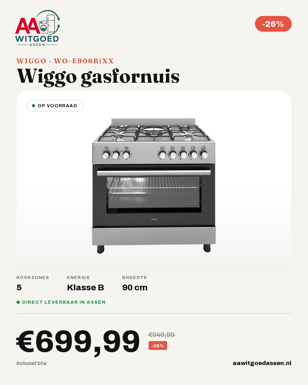 Productcard Wiggo WO-E906B(XX