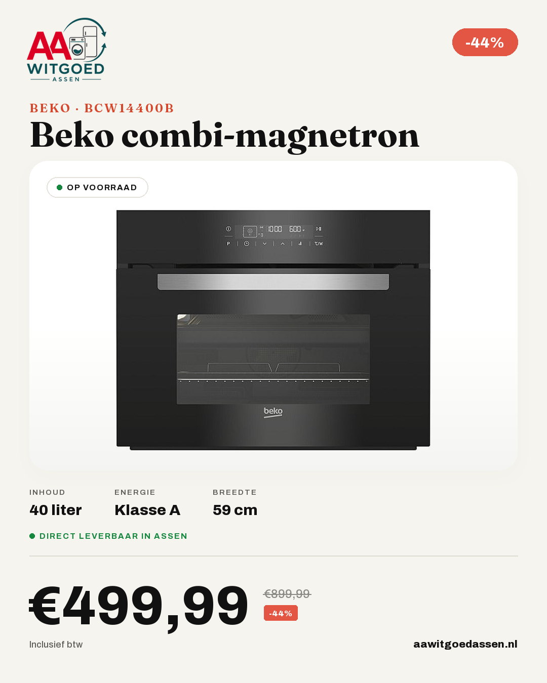 Productcard Beko BCW14400B