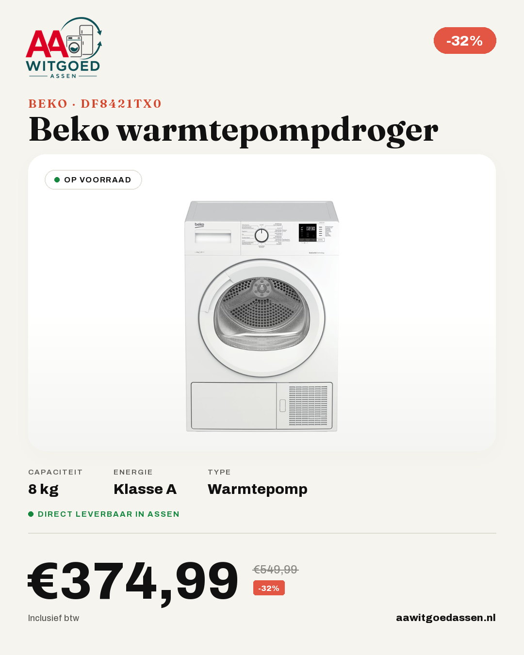Productcard Beko DF8421TX0