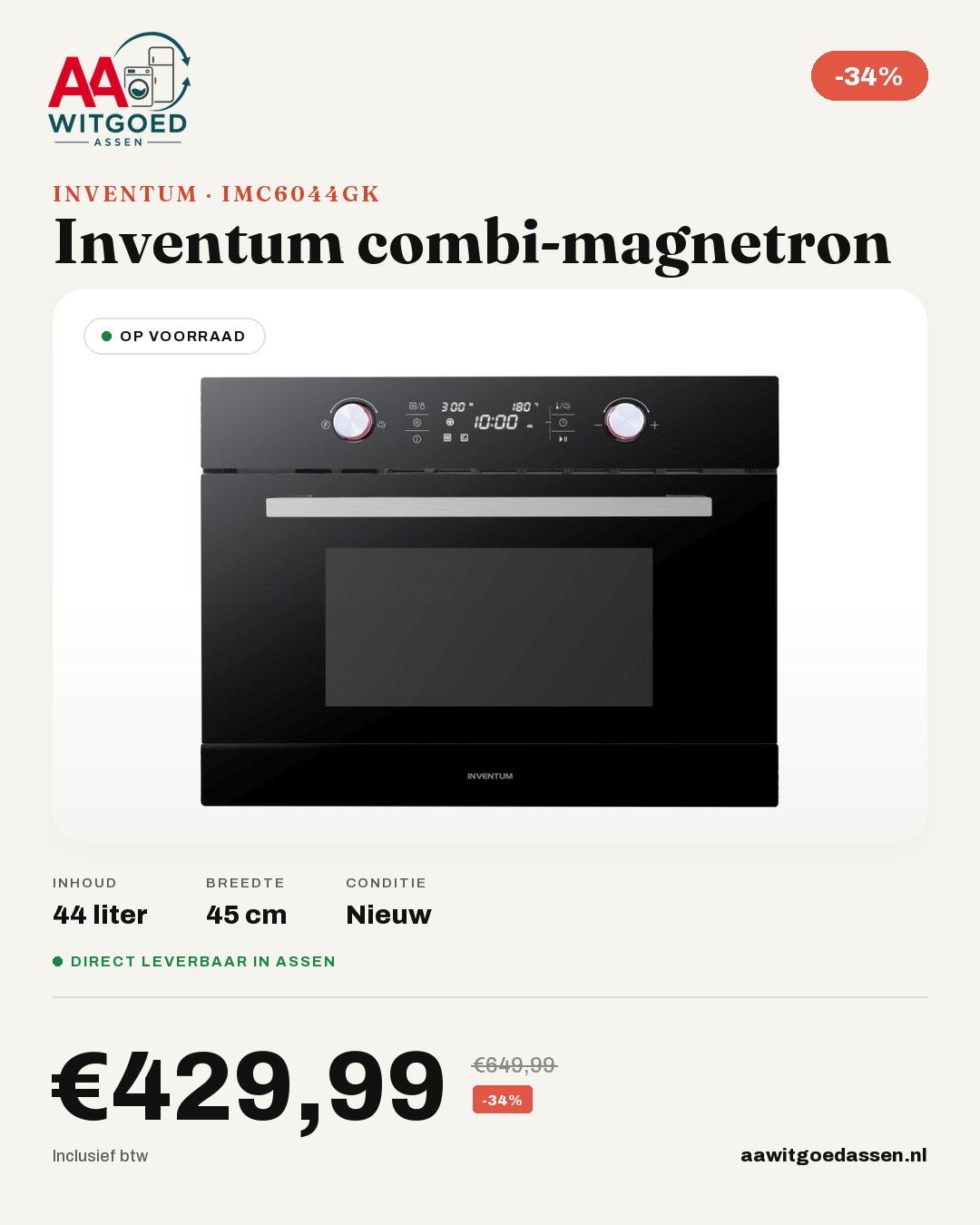 Productcard Inventum IMC6044GK