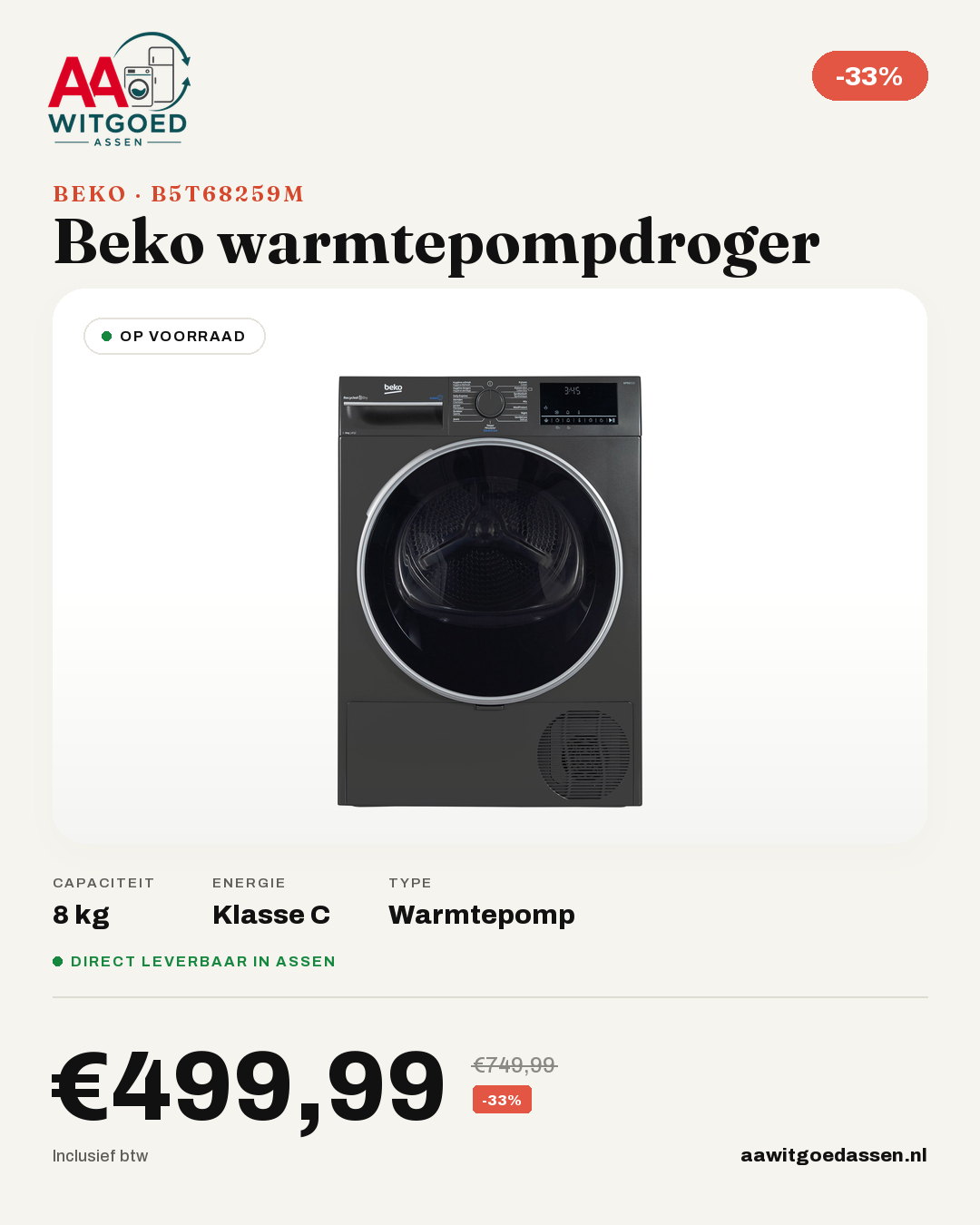 Productcard Beko B5T68259M