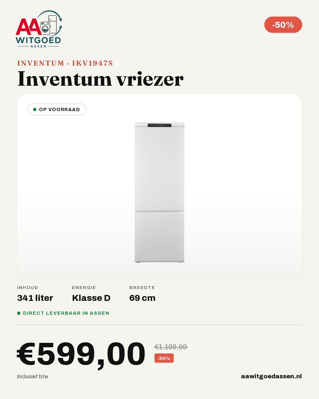 Productcard Inventum IKV1947S