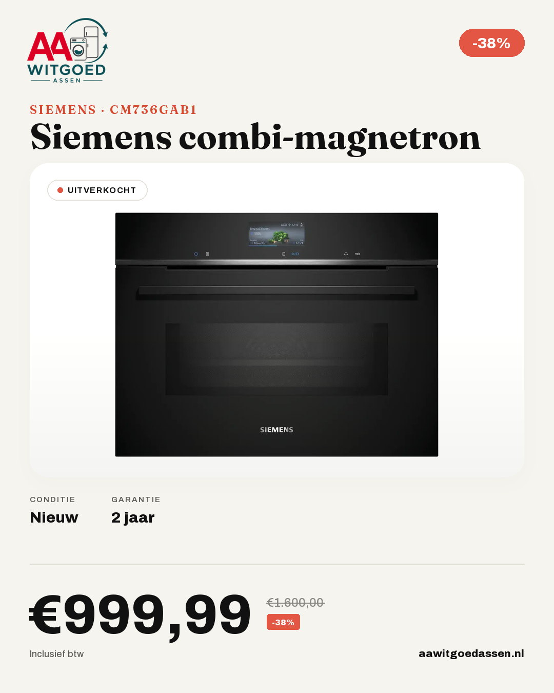 Productcard Siemens CM736GAB1