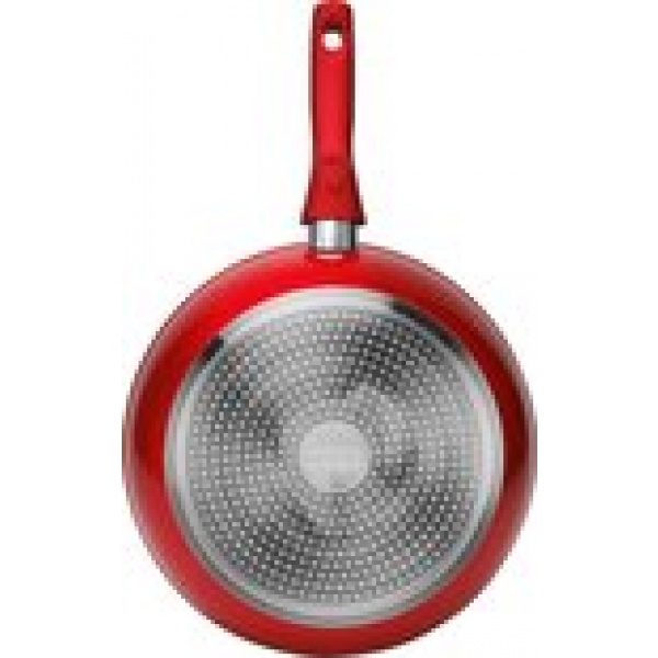 Cheffinger Koekenpan Wokpan Inductie afneembare handgreep Ø 30cm FWD-30 Rood