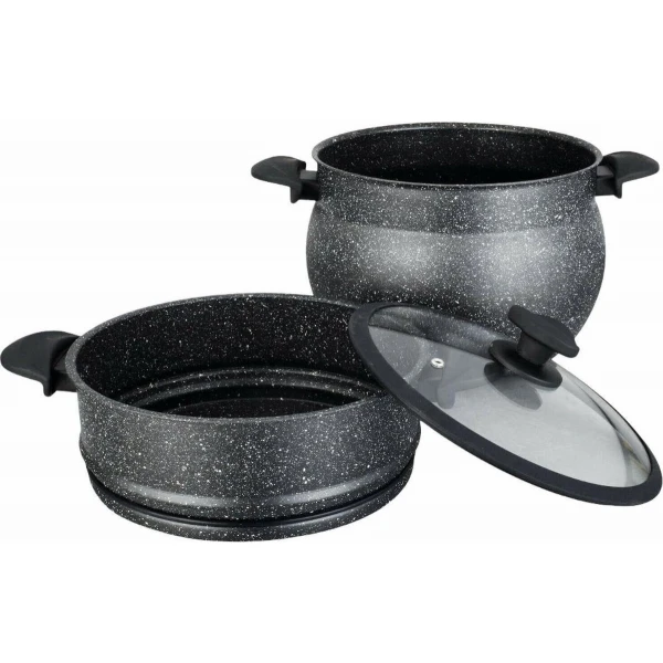 Cheffinger Couscous pannenset 3 st. ca. 12 L stomer Ø 26 CF-COUS12 Cheffinger