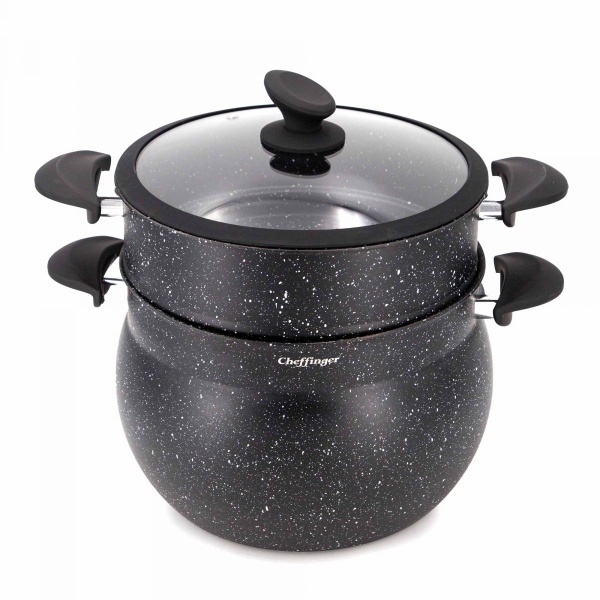 Cheffinger Couscous pannenset 3 st. ca. 12 L stomer Ø 26 CF-COUS12 Cheffinger