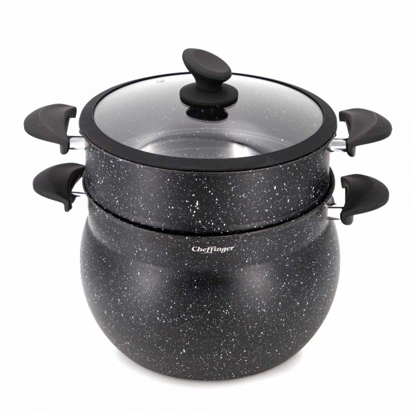 Cheffinger Couscous pannenset 3 st. ca. 12 L stomer Ø 26 CF-COUS12 Cheffinger