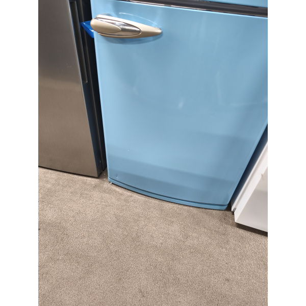 Geratek koel-vriescombinatie koelkast lichtblauw no frost 186 hoog vintagelook