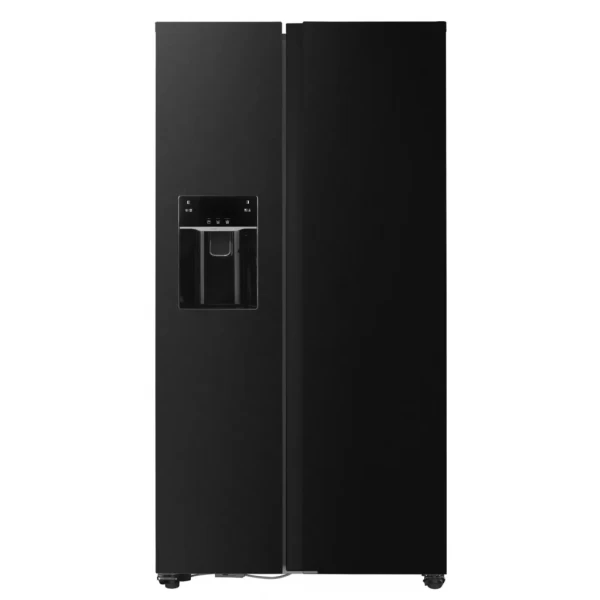 NIEUW!! Fitelli Amerikaanse koelkast zwart 90 cm breed met ijs en waterdispenser