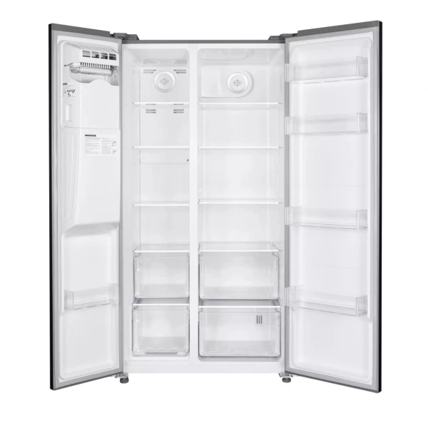 NIEUW!! Fitelli Amerikaanse koelkast zwart 90 cm breed met ijs en waterdispenser