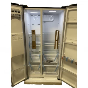 NIEUW!! Fitelli Amerikaanse koelkast zwart 90 cm breed met ijs en waterdispenser