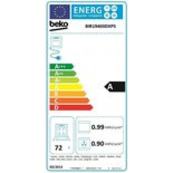 Beko BIR19400DXPS oven 72 l A Zwart, Roestvrijstaal outlet