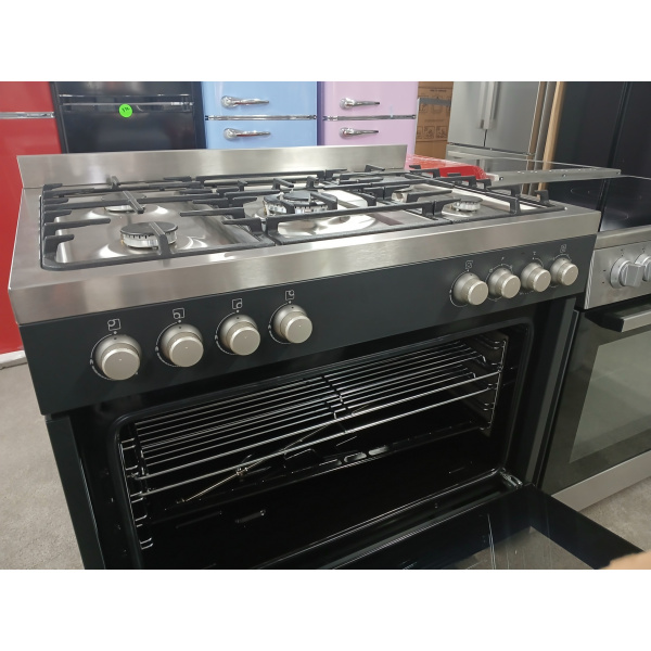 Beko GM15120DAPRNL Zwarte 90 cm breed gasfornuis outlet