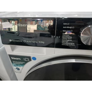 Hisense 5S Serie WF5S1045BW - Wasmachine met Energielabel A - 10,5kg - Auto dosing - 72dB (A) - Steam Wash -1400 toeren - Power Wash 49' - Connectlife OUTLET