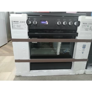 Wiggo WO-E909R(BB) - Serie 9 - 90 cm - Gasfornuis - 5 kookzones - Zwart -Niuew 5 jaar garantie