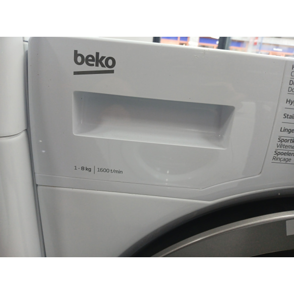 Beko WTV8765BSCDOS1   Vulgewicht: 8 kg  Toerental: 1600 r/min