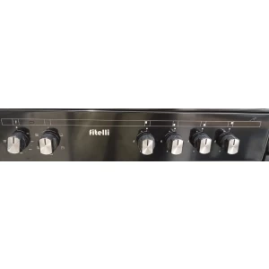 Fitelli FG6001ZW, Zwart Gasfornuis 60CM