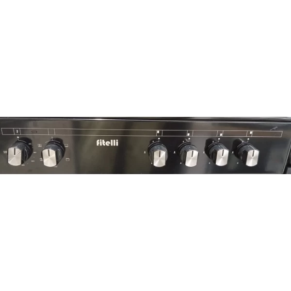 Fitelli FG6001ZW, Zwart Gasfornuis 60CM