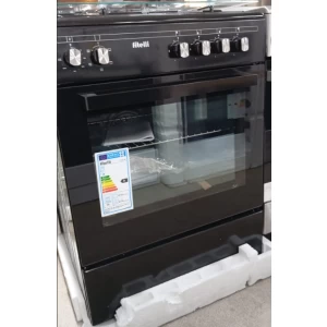 Fitelli FG6001ZW, Zwart Gasfornuis 60CM