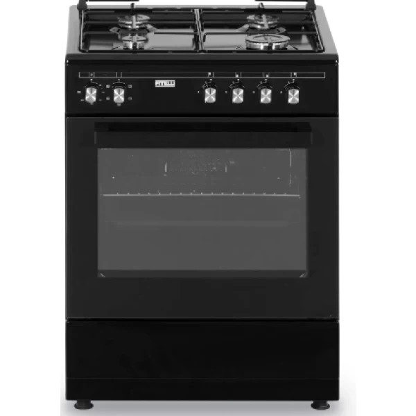 Fitelli FG6001ZW, Zwart Gasfornuis 60CM
