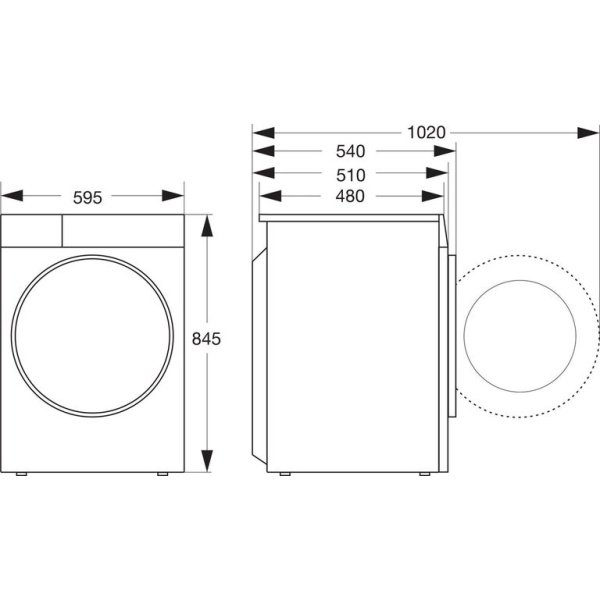 Hisense WF3S9043BW3/BLX 9kg A-30%